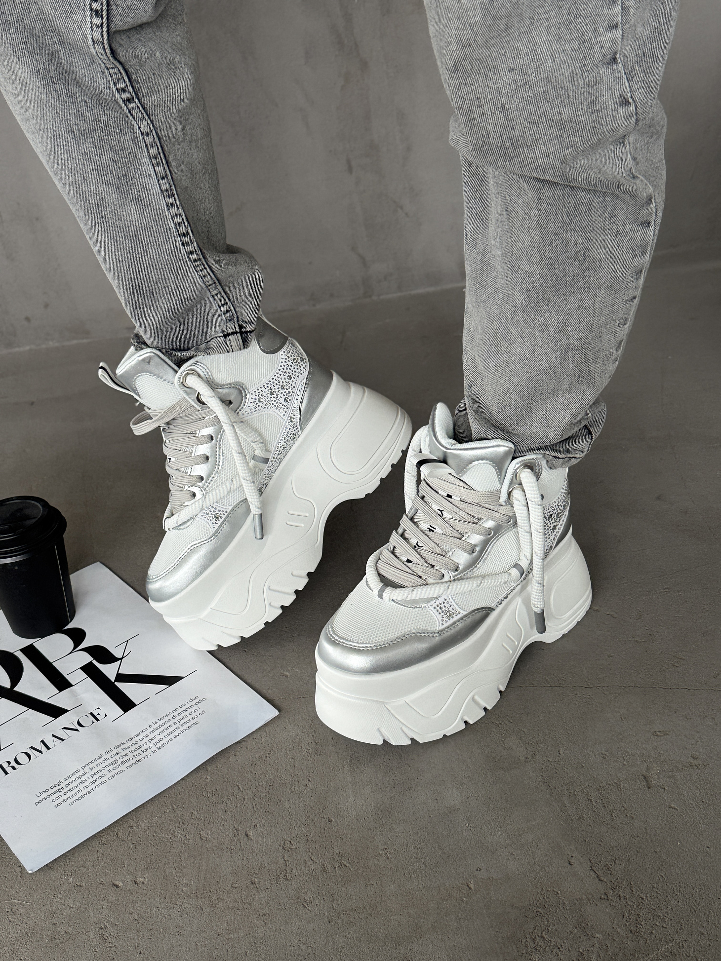 Ботинки женские экокожа