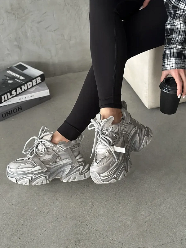 Кроссовки женские экокожа