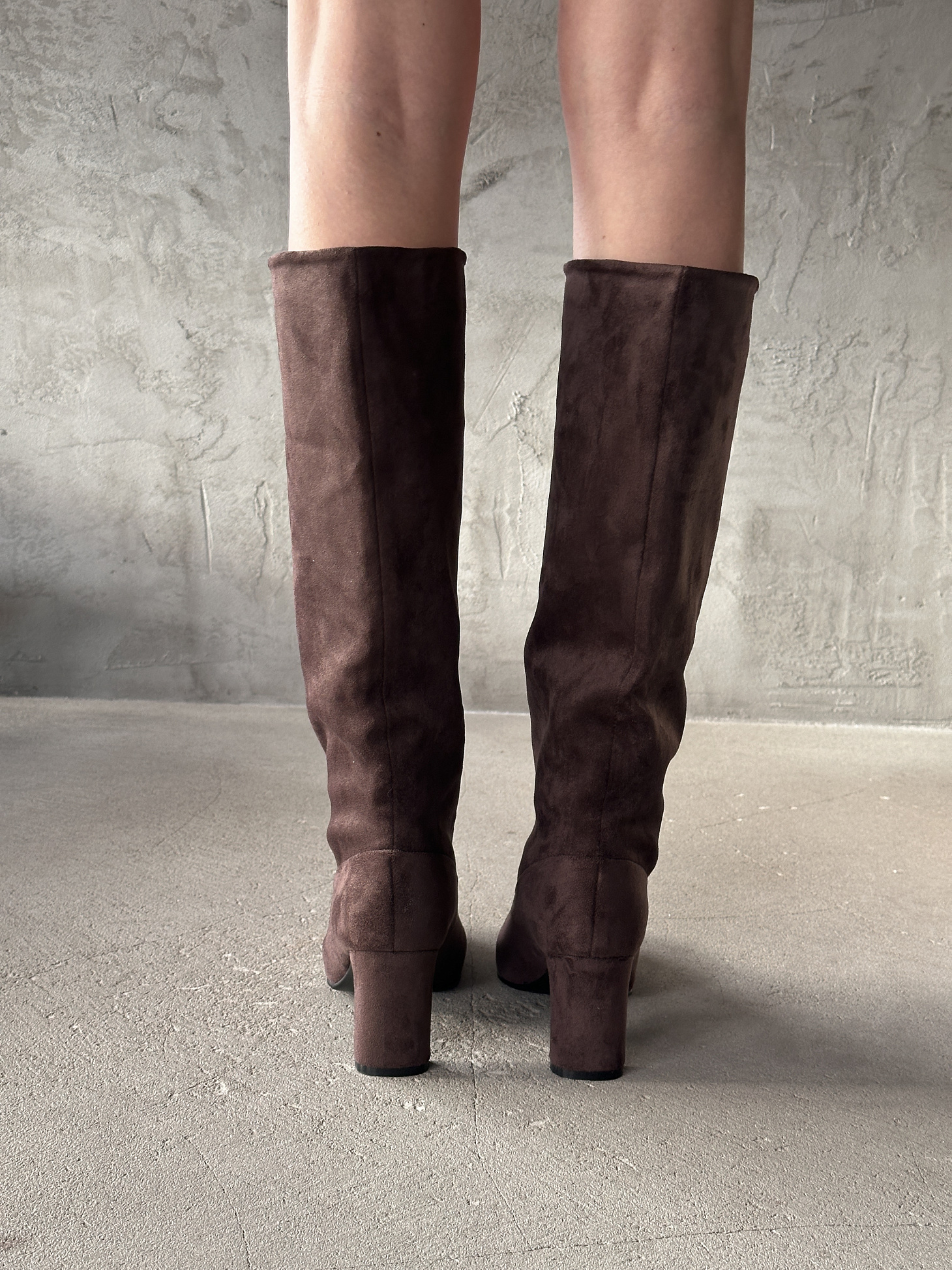 Сапоги женские экозамша