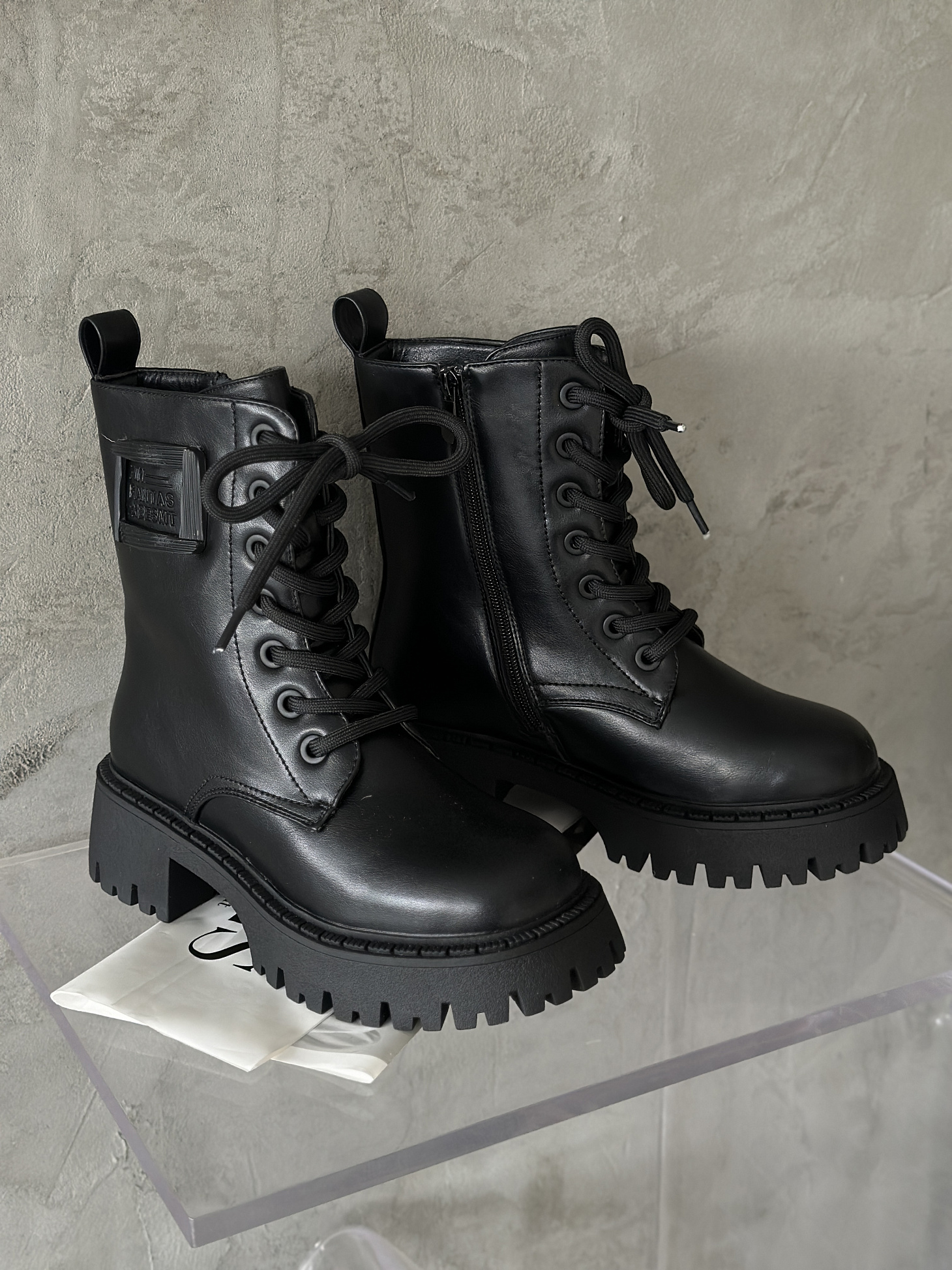 Ботинки детские экокожа шерсть