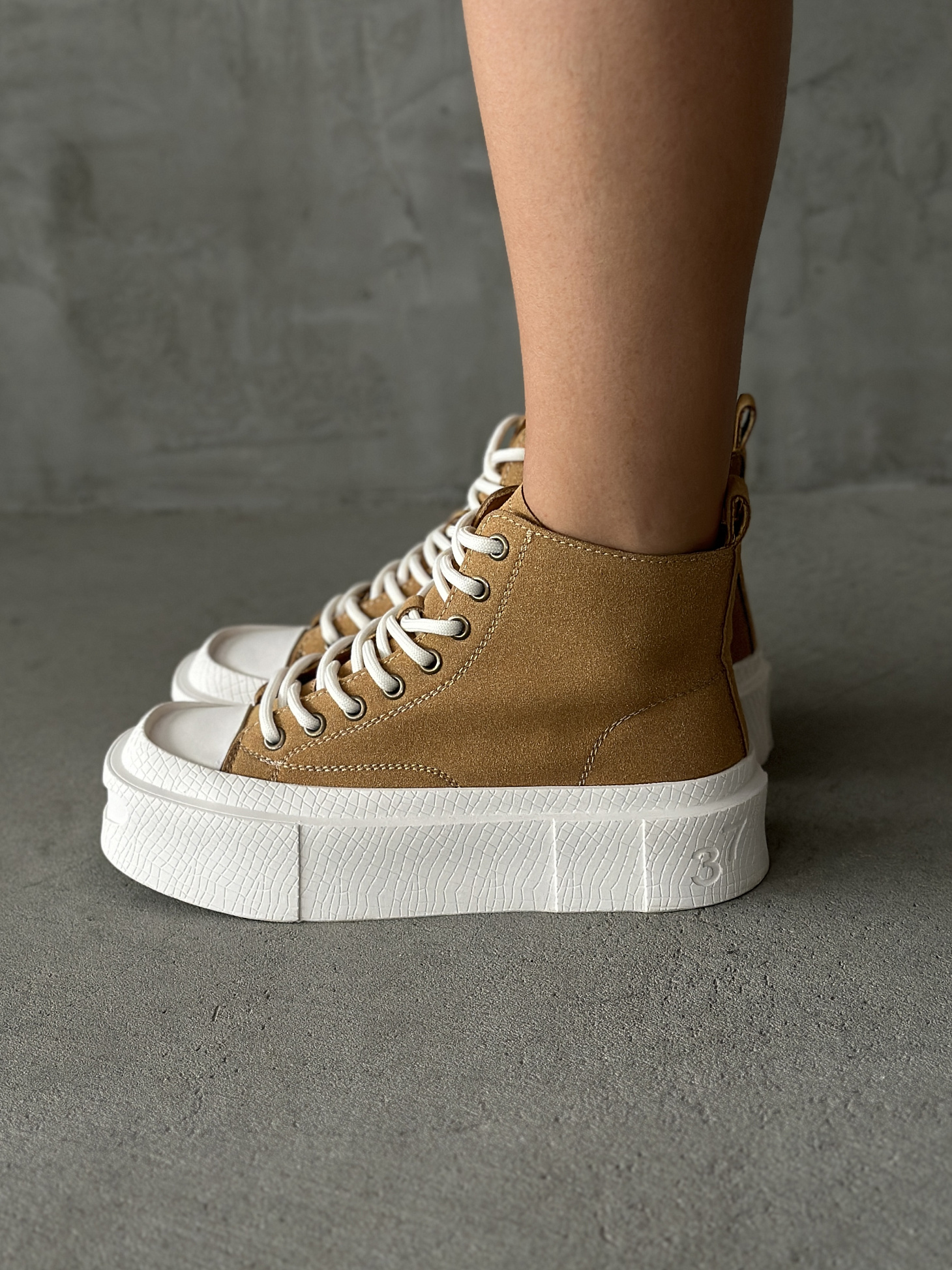 Кеды женские экозамша