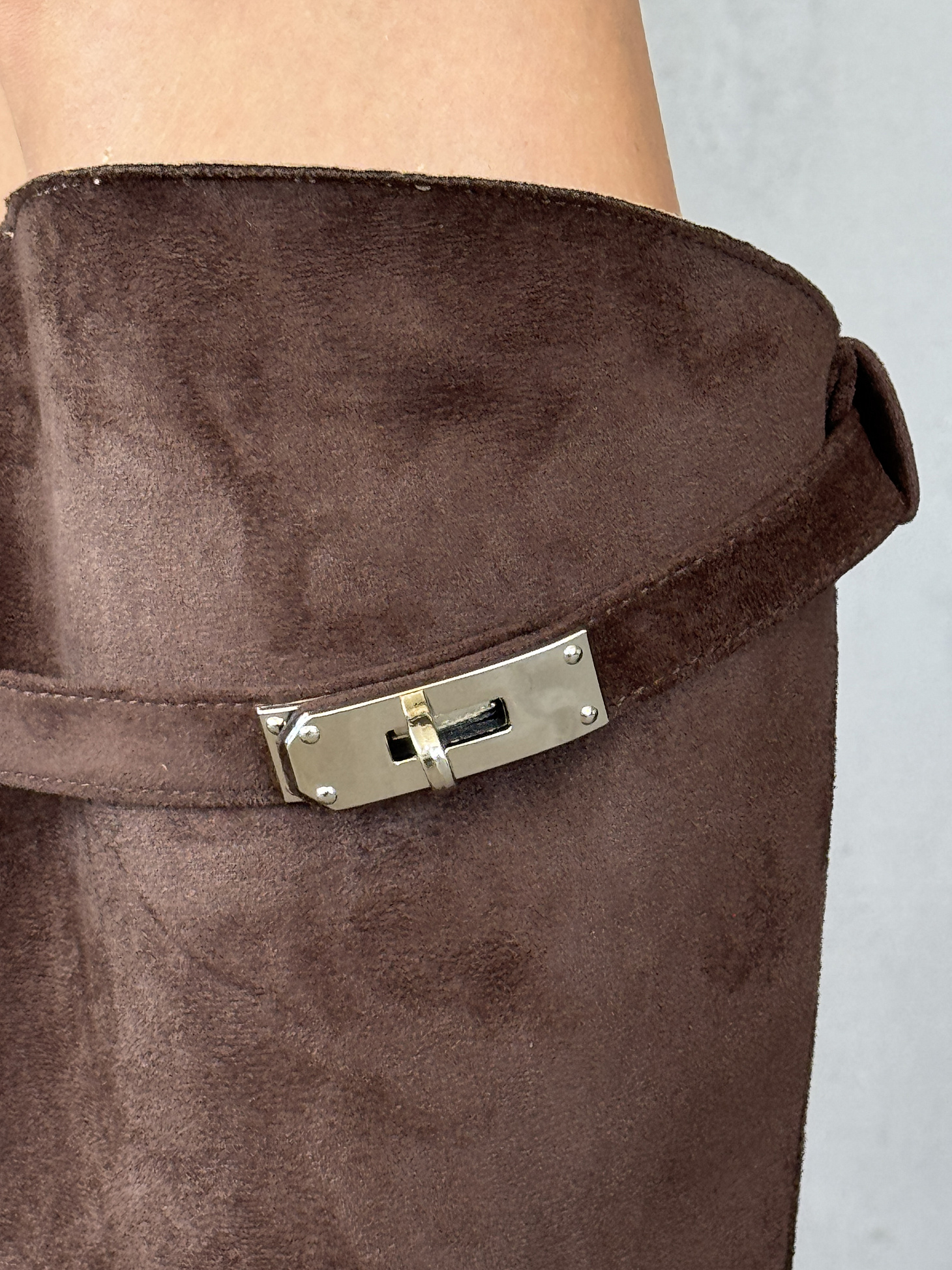 Сапоги женские экозамша