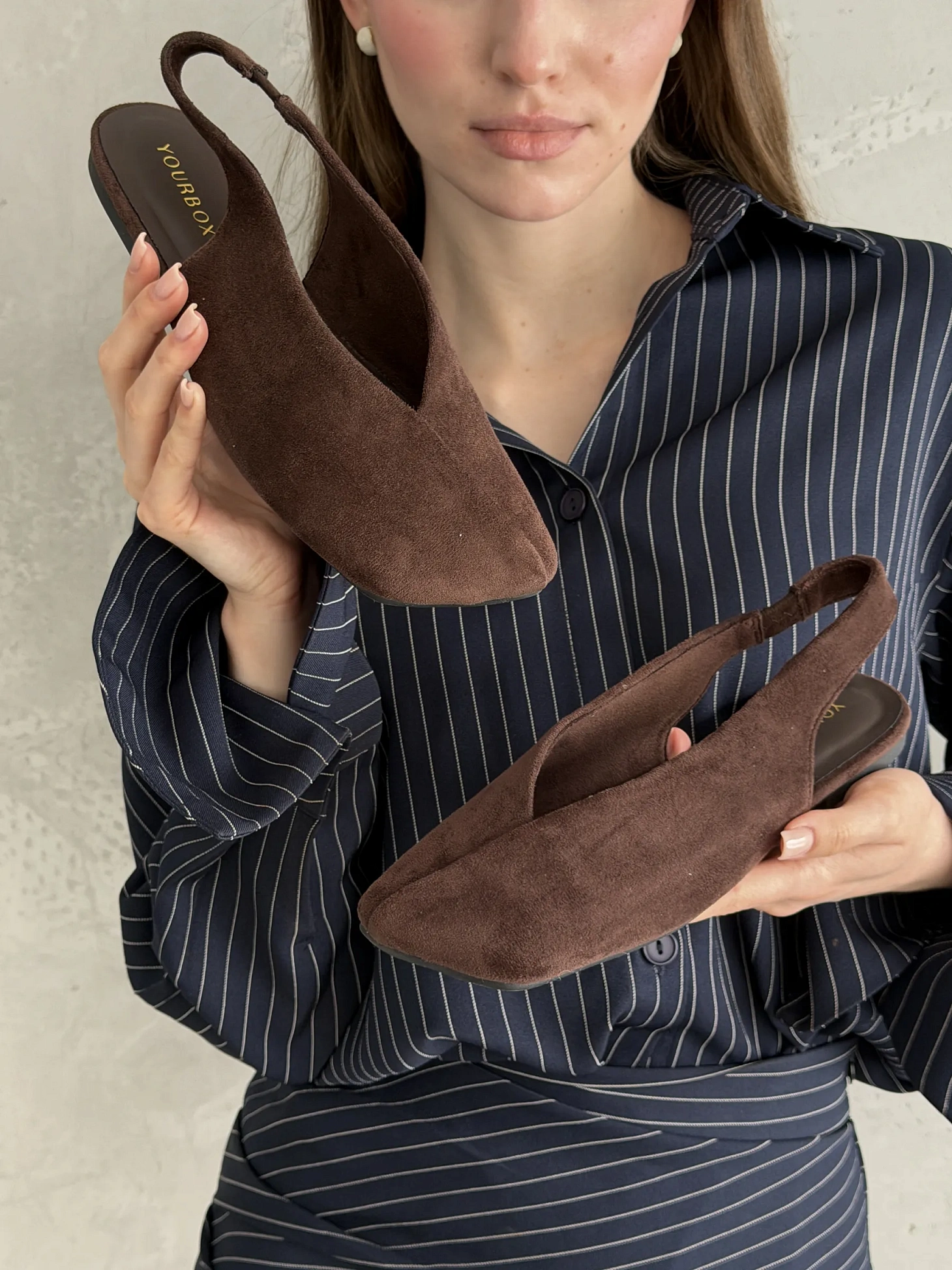 Балетки женские летние с открытой пяткой