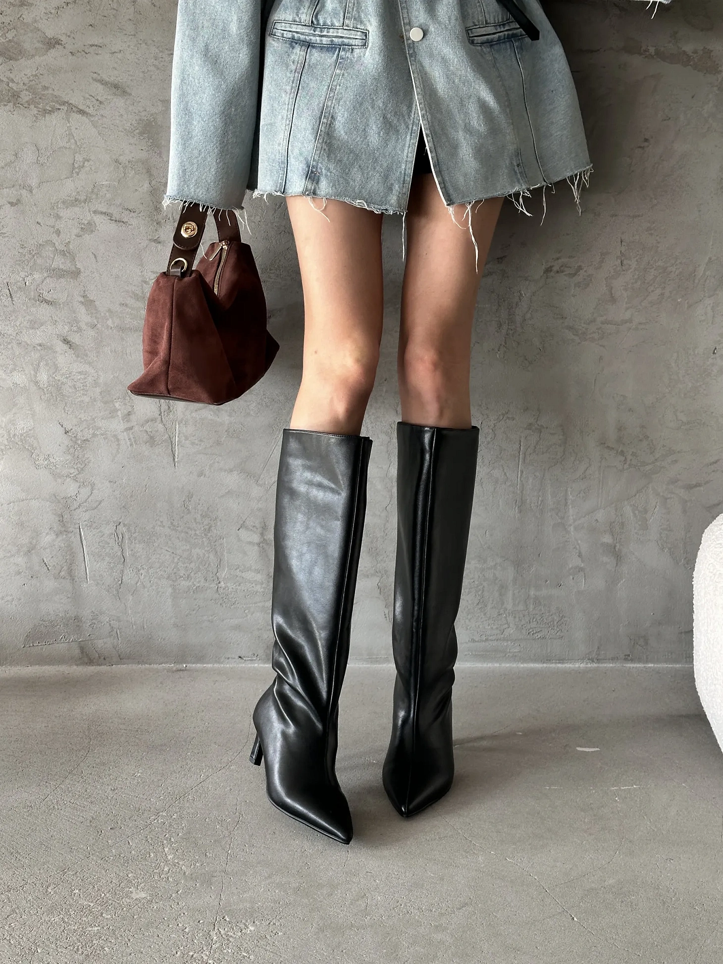 Сапоги женские экокожа