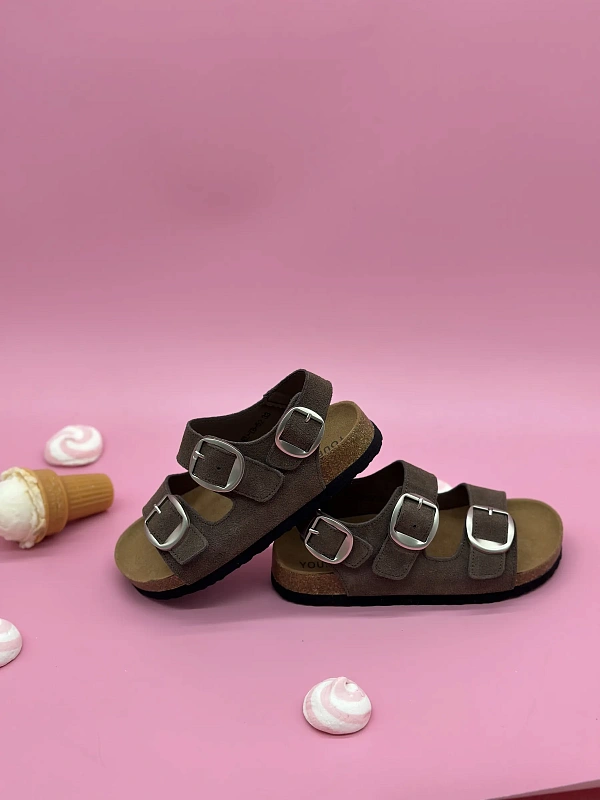 Подростковые босоножки летние натуральная замша