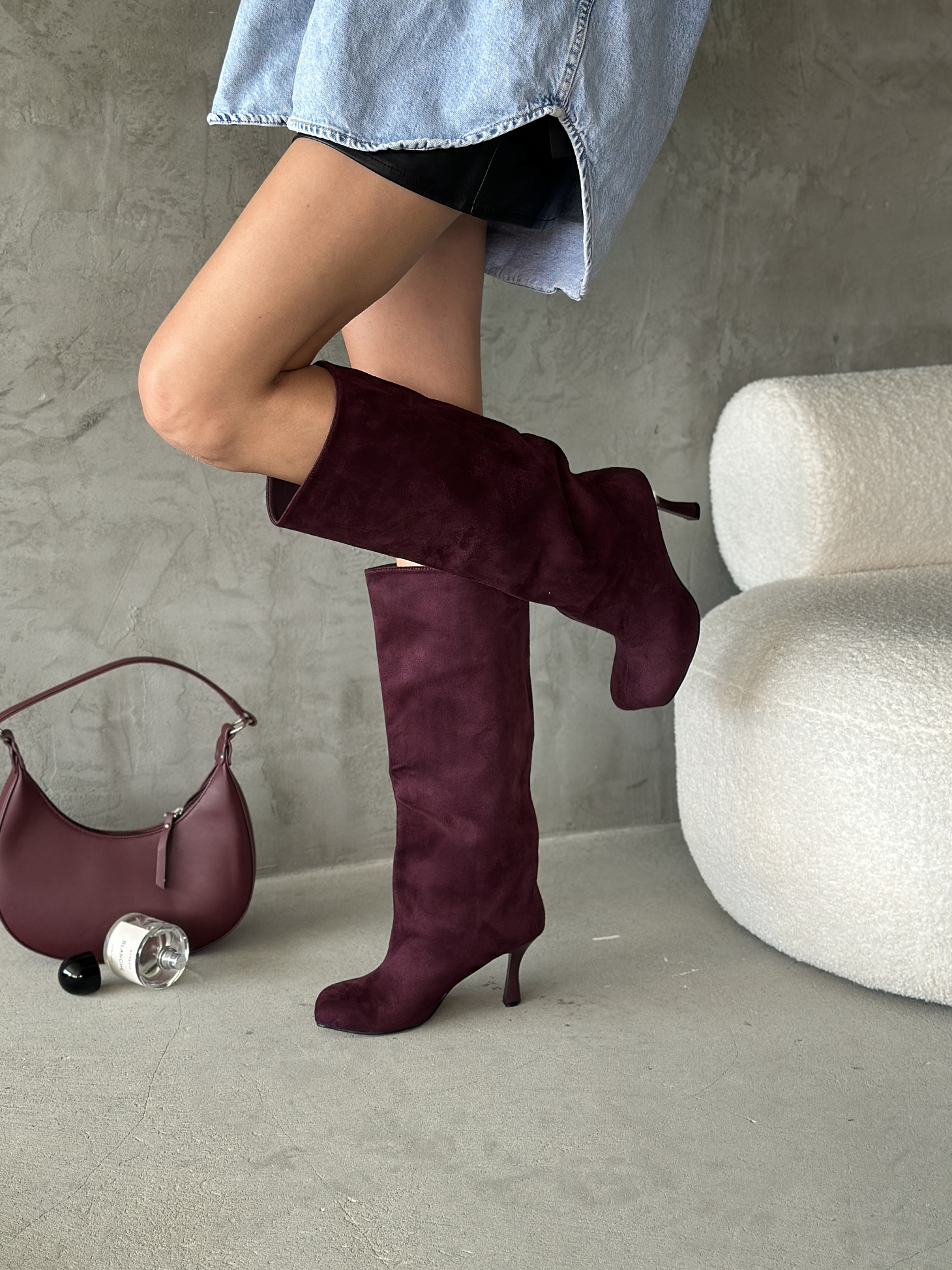 Сапоги женские текстиль