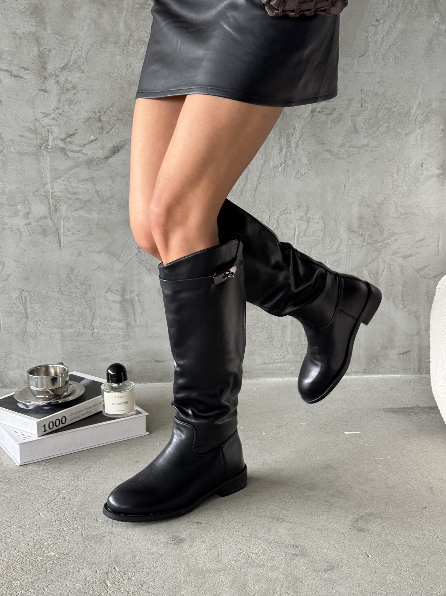 Сапоги женские экокожа еврошерсть