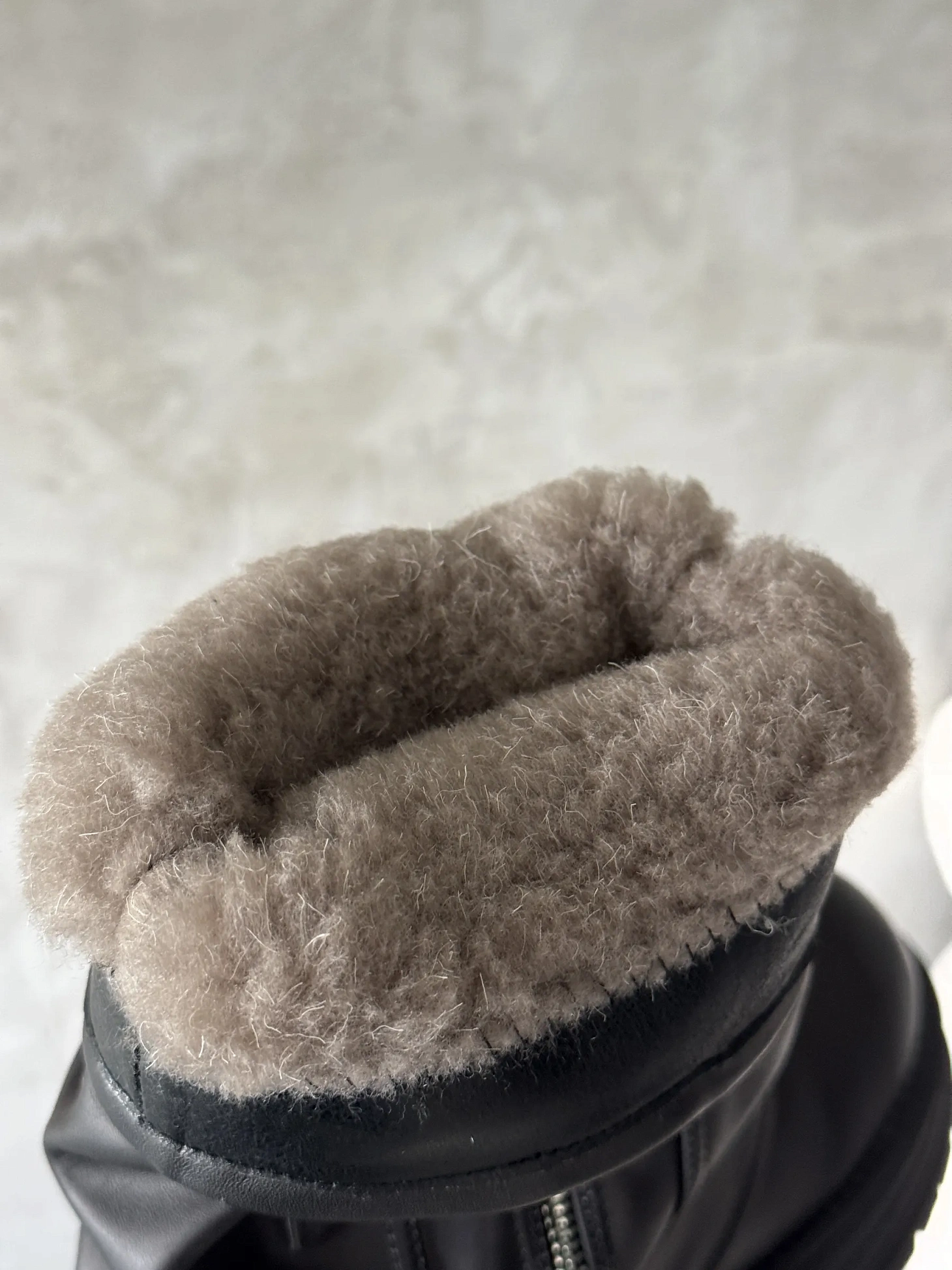 Ботинки женские экокожа шерсть