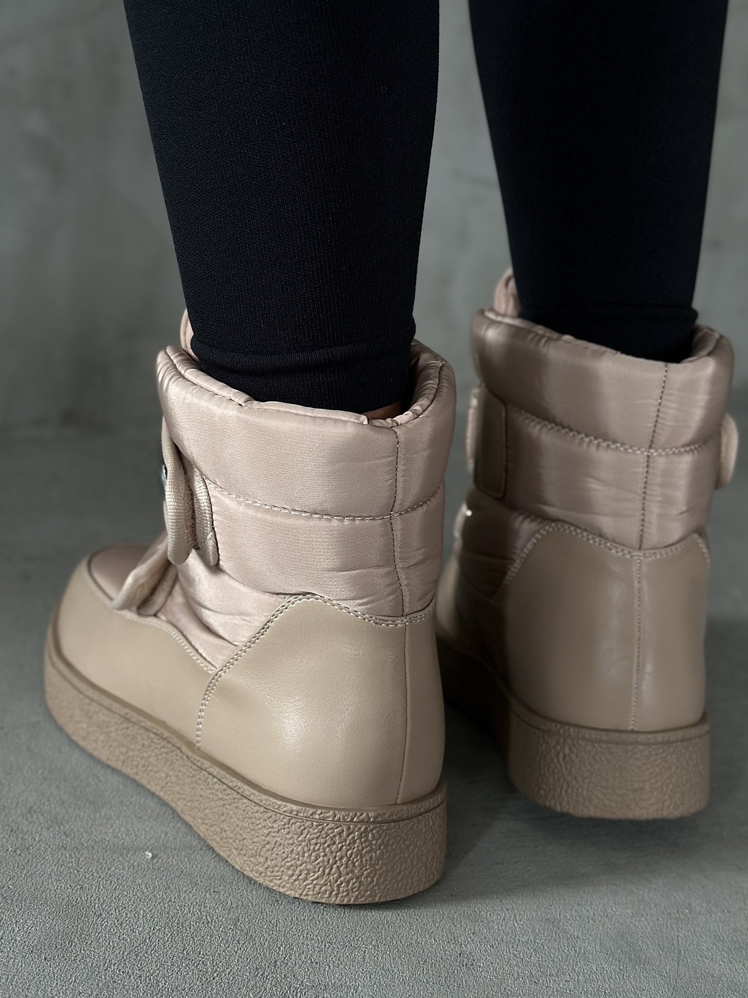 Дутики женские текстиль шерсть