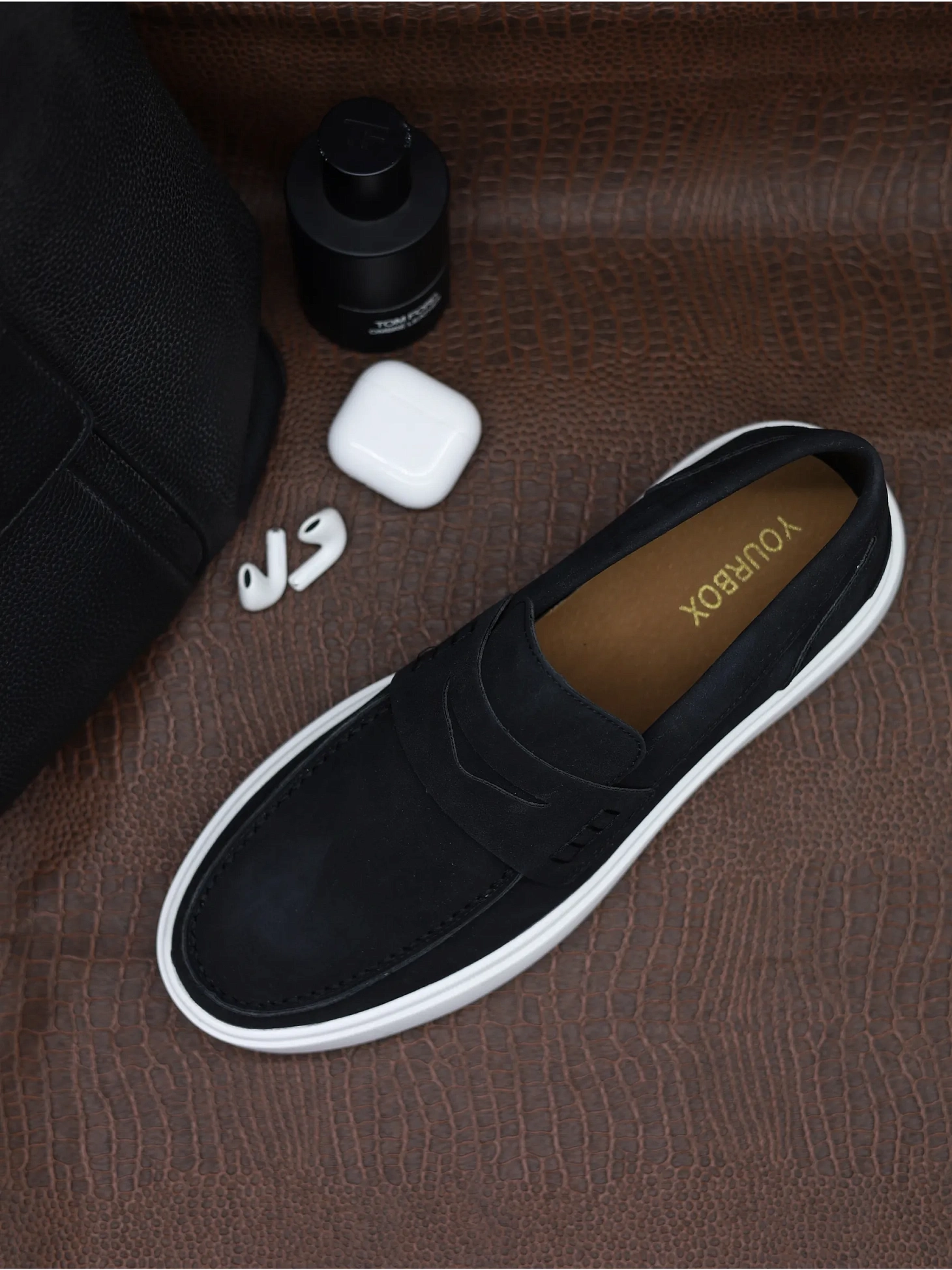 Лоферы на платформе высокой подошве