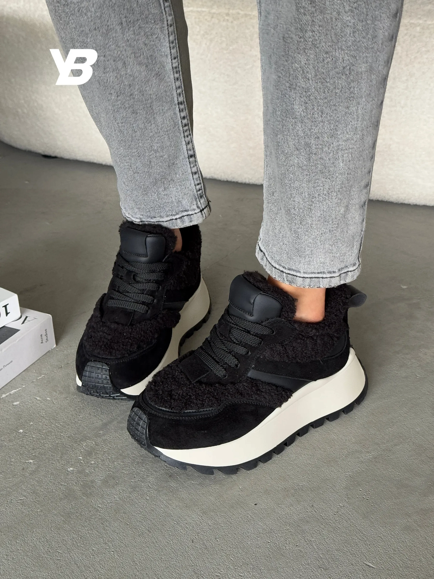 Кроссовки женские натуральная замша шерсть